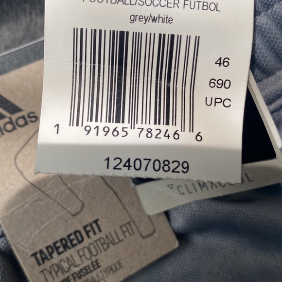 Adidas climacool gray joggers track pants with tapered fit - Picture 5 of 5